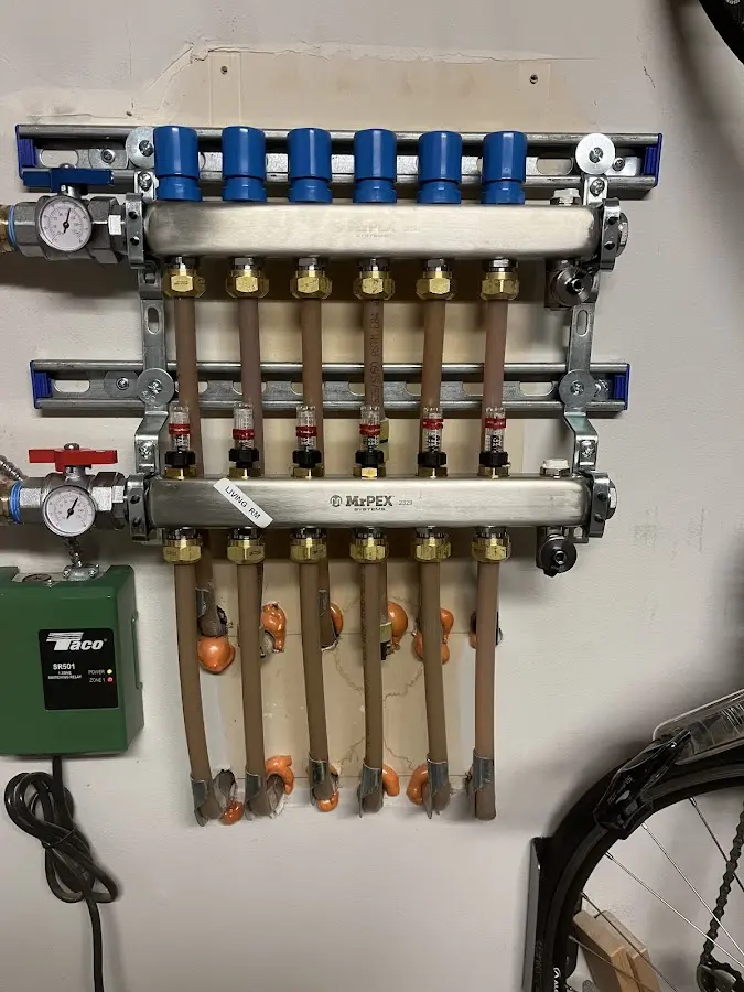 Plumber performing Leak Detection at a residential property in Dilley